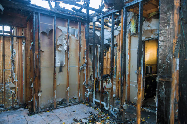 Professional Fire Damage Removal technician working in Kearney, MO
